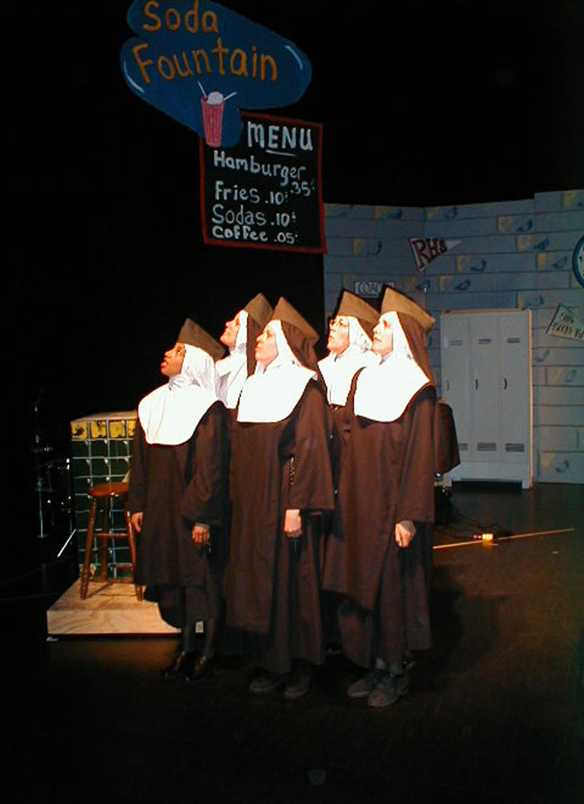 The nuns of Nunsense graphic.